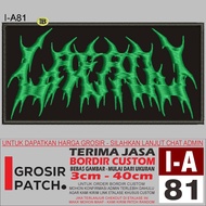 I-a81 METAL PONT ROOT PATCH EMBROIDERED LOGO - GROSIRPATCH REVIEW/TESTIMONI
