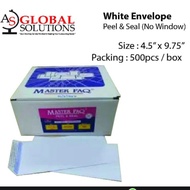 No Window DL White Envelope 4.5" x 9.75" 500pcs