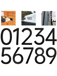1個房屋號碼郵箱號碼0-9,3d門牌號碼自粘郵箱號碼貼紙或住宅,公寓,辦公室,酒店客房,郵箱標誌（黑色,2.75英寸）