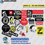 Premium Sticker Pack - Helmet / Outdoor Sticker - GRAFTAC STICKER - LAYOUT 2 - Morph.Apparel