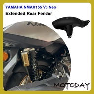 For YAMAHA NMAX155 V3 Neo Extended Rear Fender Full Mud Protection Direct Fit NMAX V3 2025 NMAX Acce