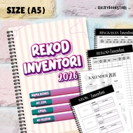 A5 Buku Rekod Stok Inventori Bisnes Online | Buku Bisnes Small Business Purchase Tracker 2026 | Buy 