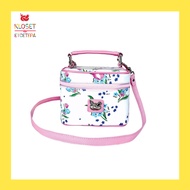 Kloset & Etcetera Dice Cube Box Bag กระเป๋าถือลายดอกทิวลิปมีสายสะพายข้าง