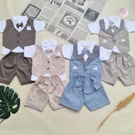 Baby boy tuxedo clothes 0-8 months baby suits wedding clothes tuxedo clothes connected vests