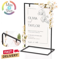 Wedding Welcome Arch Stand Backdrop Frame Metal Wedding Sign Holder Heavy Duty Easel Stand Arch Deco