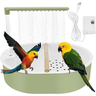 Automatic Parrot Bathtub, Cage Bird Shower Fountain, 26 Water Outlets Delivering, Large Capacity Par
