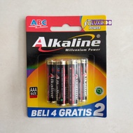 Baterai ABC Alkaline AAA isi 6 pcs 1.5V