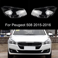 Car Front Headlight Cover For Peugeot 508 2015-2016 Headlamp Lampshade Lampcover Head Lamp light Cov