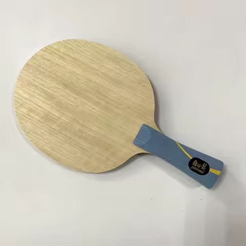 DIY W968 Hurricane Long V Table Tennis Bat Offense Ping Pong Paddle Yellow & Black Blended Fiber ZL 