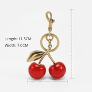cherry bag charm for coach bag pendant cute cherry charm keychain womens bag charms for bags Cherry car high-grade pendant