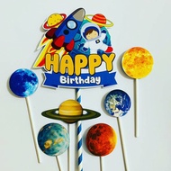 Astronaut Planet Birthday Cake Topper Birthday Cake Decoration/