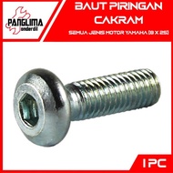 1 PC Disc Plate Bolt 8x25 Yamaha Mio/Jupiter MX-Z/ Vega ZR-R/Nouvo/NMax/X-Ride/Soul GT/RX King Bolt 