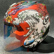 New Arai SZ-Ram5 VZ-RAM Red Japan Dragon Helmet Arai Motorcycle Half Face Helmet Motorcycle Racing H