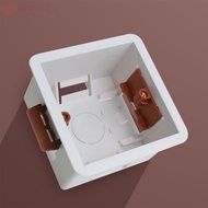 [COD] Gypsum Board Lining Box, Junction Box White Wall Socket Cassette, Durable 86 Type 35/46mm Dept