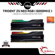 GSKILL TRIDENT Z5 NEO RGB | Black | 32GB (16GB x 2) | 6000Mhz | CL30 | AMD EXPO Support | DDR5 Desktop RAM