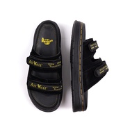 Martens Docmart Men's Black Leather Casual Slide Sandals MyleWanita Selipar Lelaki Sandal Lelaki