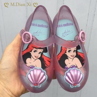 ☒♘ ใหม่ Mini Melissa Jelly รองเท้าเจ้าหญิงคอสเพลย์ Candy รองเท้าสาว PVC แช่แข็ง Elsa Jelly รองเท้า Melissa รองเท้าแตะวันเกิดของขวัญ