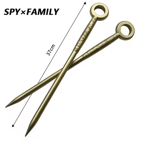 x 37cm Cosplay Weapon Princes Yor Forger Needles Props Golden Accessories Role Play Weapon Model Saf