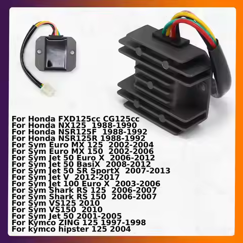 Voltage Regulator Rectifier For Honda FXD125cc CG125cc NX125 NSR125F NSR125R Sym Euro MX 125 150 Jet