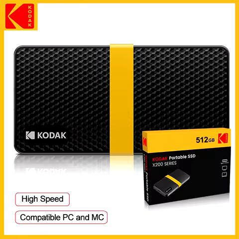 Kodak NVME SSD 2tb External Hard Drive M.2 SSD 1tb 512gb 256gb Portbale HD Solid State Disk for Lapt