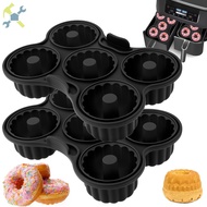 2 Pcs Silicone Air Fryer Donut Pan Nonstick Donut Mold Doughnut Baking Mould Compatible with Ninja A