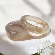 櫻花瑪瑙手鐲 瑪瑙手鐲高級烟紫冰灰成形粉花正鐲套鐲59-60可戴