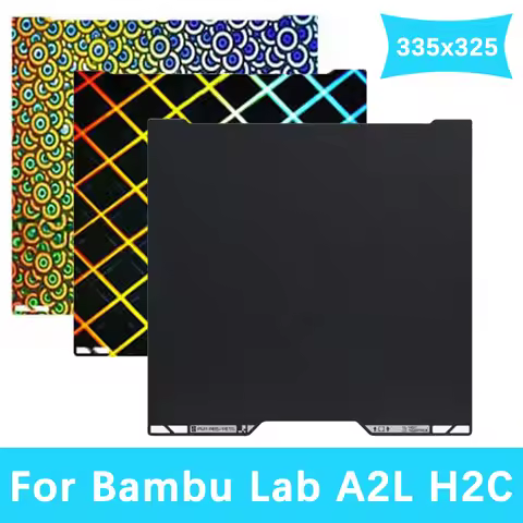 For Bambu Lab A2L Build Plate PET PEO PEY H1H Plate 335x325mm A2L Double Sided Printing H2C PEI Spra