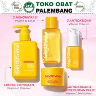GLAD2GLOW PERFECT VITA C BUNDLE SET 4 IN 1 BUNDLING GLAD 2 GLOW G2G VITAMIN C MOISTURIZER FACE WASH 