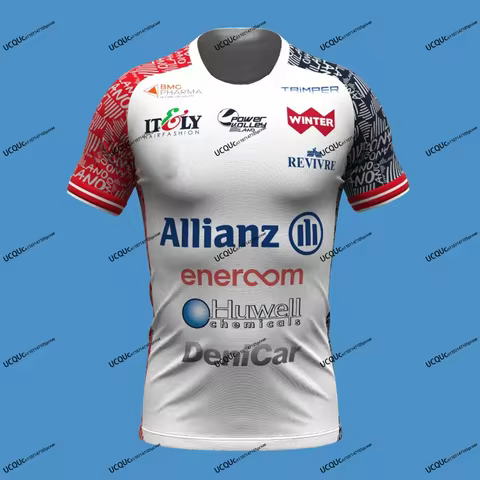 Italy Style 2025 New Arrival Allianz Milano 3D Print Volleyball Jersey Casual Sport T-Shirt Home Awa
