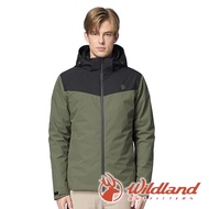 [wildland] Male 650FP Waterproof Two-Piece Hooded Jacket {Dragon Pattern Green} 0B32918