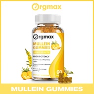 Orgmax Mullein Gummies 2000 มก. สนับสนุนสุขภาพทางเดินหายใจในหลอดลมช่วยปอดดีท็อกซ์และทำความสะอาด