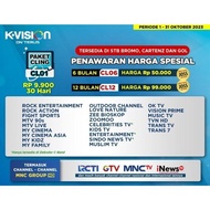 Bebas Ongkir! K Vision Paket Cling 1 Tahun Mnc