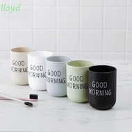LLOYD Good Morning Cup for Beverages Travel Plastic Toothbrush Holder Storage Organizer Cup Drinking