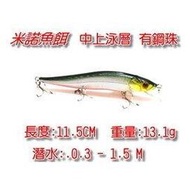 白帶魚休閒小鋪 T-018-11-綠銀 米諾 各種 路亞 鐵板 鉛筆 小胖子 顫泳 木蝦 波扒 vib 鉛頭鉤 軟蟲