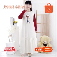 Edf-62 ZAI-2530 Gamis Dress for Girls Ages 1-13 Years, Economical Hijab Motif