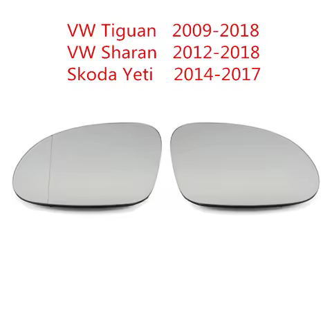 Side Mirror Glass For VW Tiguan 2009-2018 Sharan 2012-2018 Skoda Yeti 2014-2017 HD Heated Rearview M