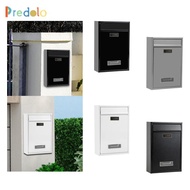 [Predolo] Wall Mount Mailbox Keyless Mailbox Security Locking Mail Box with Combination Lock Iron Fr