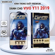 Vivo Y11 (1906) 2019 premium full screen tempered glass sharkcase phone screen protector
