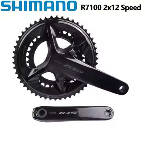Shimano 105 R7100 2x12S Crankset 50-34T/52-36T Double Chainring 165mm/170mm/172.5mm/175mm Crank For 
