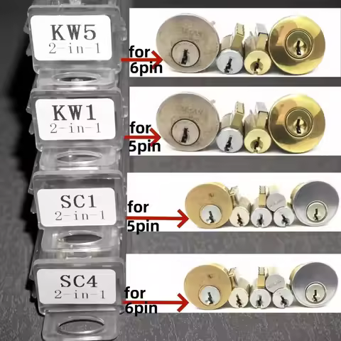 1pc Lishi 2 in 1 Tool SS001 SS002 SS002R pro KW1 KW5 SC1 SC4 M1/MS2 Tools for Home Door Civil Locks