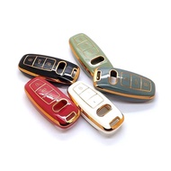 Soft Glue TPU Car Key Case Cover Shell For Audi A3 A4 B9 A6 A7 4K A8 E-tron Q5 Q8 C8 D5 SQ8  Accesso