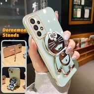 Phone Case For Samsung A32 5G M32 5G A31 M31 Prime A33 5G A53 5G A73 5G Case Protective Cover HP Full Silicone softcase Plating Phone Case Pattern Shiny Doraemon Case Hot Sale