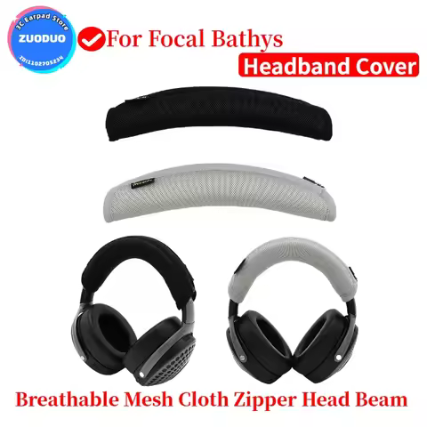 For Focal Bathys Breathable Mesh Cloth Protective Case Headset Headbeam Protector Sleeve Headphone Z