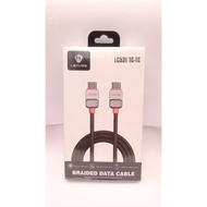 LENYES LC531 Fast Charging Data Cable 60W Type C to Type C Data Cable Charger Nylon Braided 1 Meter