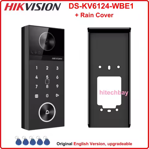 Hikvision DS-KV6124-WBE1 4MP Door Station Smart Doorbell Card Pin Bluetooth Hik-Connect Indoor Stati