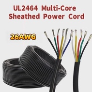 UL2464 Electronic Wire 26AWG Tinned Copper Multi-Core Power Wire Signal Connection Wire -5/10 meters