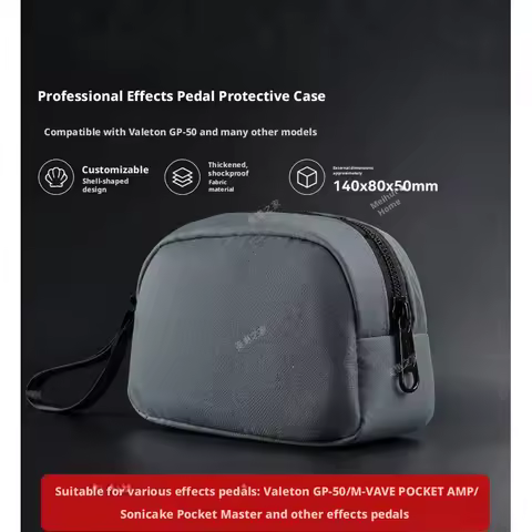 Universal Guitar Effects Pedal Gig Bag Valeton GP-50 Sonicake Pocket Master Pocket Amp, Portable Car