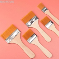 NIUYOMY Hair Painting Brush, Multifunctional Wood Handles Oil Paint Brush,  Watercolor Paint Drawing