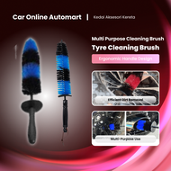 Car Wash 17 Inch Tyre Brush Car/Bike/Motorcycle Wheel Rim Exhaust Pipe Cleaning Pencuci Gosok Berus