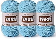 3 Packs Plush Chenille Chunky Crochet Yarn - Baby Yarn for Crocheting Soft - Velvet Yarn Knitting fo